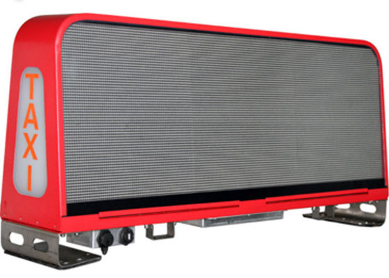 P5 imperméabilisent le caisson lumineux de la publicité de dessus de taxi de signe de publicité de toit de voiture polychrome