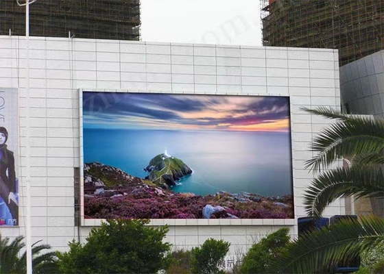 Le mur visuel mené extérieur polychrome P5 a fixé annoncer l'affichage
