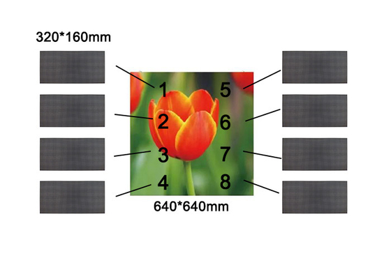 Écran LED de location intérieur/extérieur P2.5 P3.07 P4 640*640 mm Aluminium moulé sous pression
