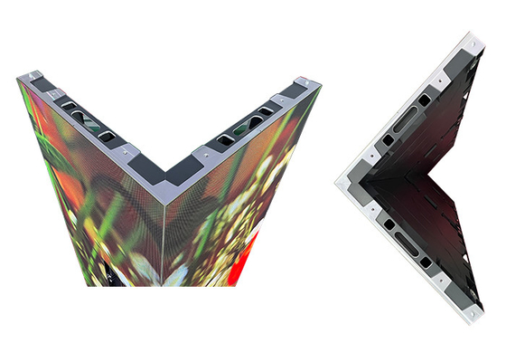 Parement vidéo LED à angle droit P1.875 P2.5 Entretien intérieur avant