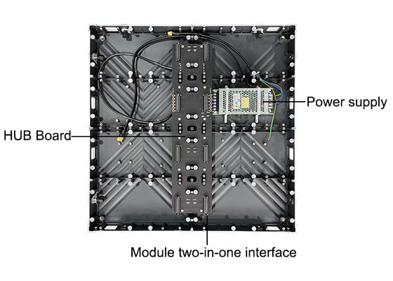 Coupe sans couture 640*640mm Mur vidéo LED intérieur pour salle de contrôle de cinéma