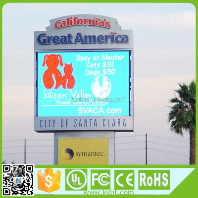 Module d'affichage LED extérieur P10 10 mm Pixel Pitch 10000cd/m2