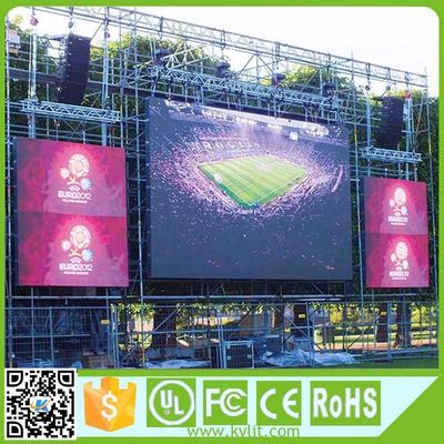 P10 Outdoor LED Video Display 10mm Pixel 6500cd Brightness