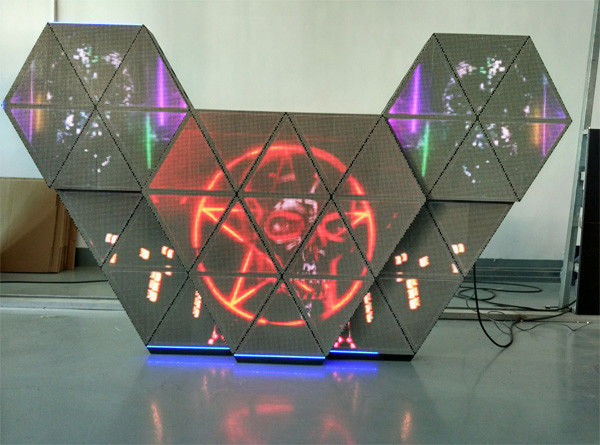 P5 façade polychrome de cabine de la musique LED DJ avec l'angle de vue large pour des studios/barres de TV