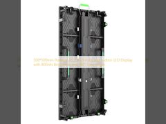 Écran LED d'intérieur polychrome portable P2.9 P3.9, 500 x 500 mm, avec luminosité de 800 nits et angle de vue de 160°